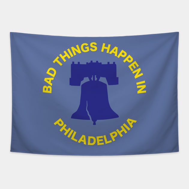 Bad Things Happen... (colors of Philly city flag) Tapestry by CKline