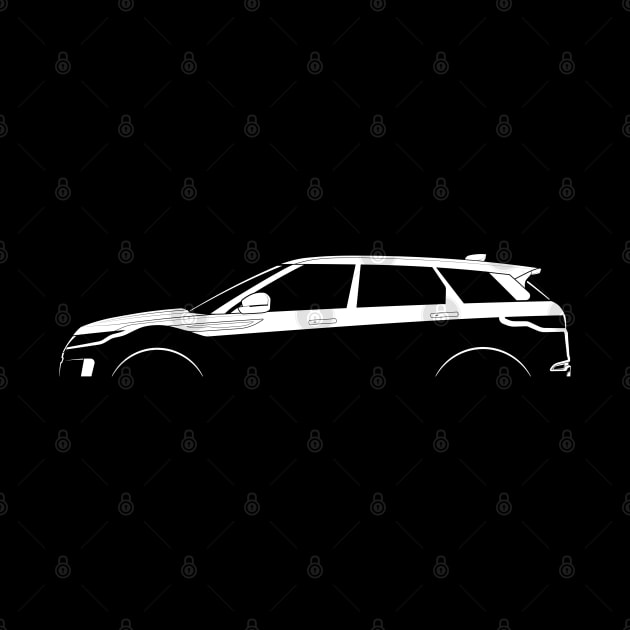 Range Rover Evoque (2019) Silhouette by Car-Silhouettes