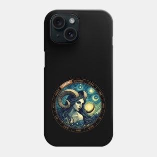 ZODIAC Capricorn - Astrological CAPRICORN - CAPRICORN - ZODIAC sign - Van Gogh style - 7 Phone Case