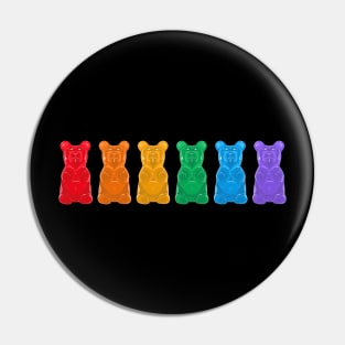 LGBT Gummy Bears - Gay Pride Rainbow Pin