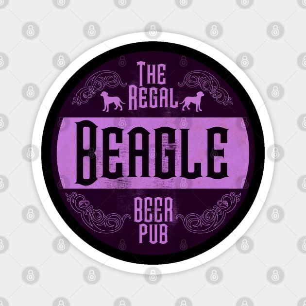 Regal Beagle Purple Vintage Magnet by CTShirts