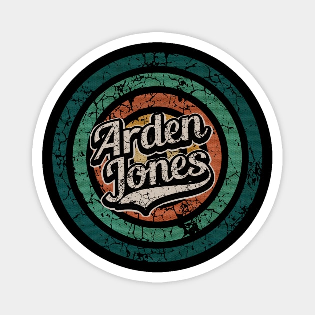 Arden Jones // Retro Circle Crack Vintage Magnet by People Mask