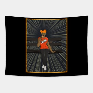 Summer Goth - Orange Crush Tapestry