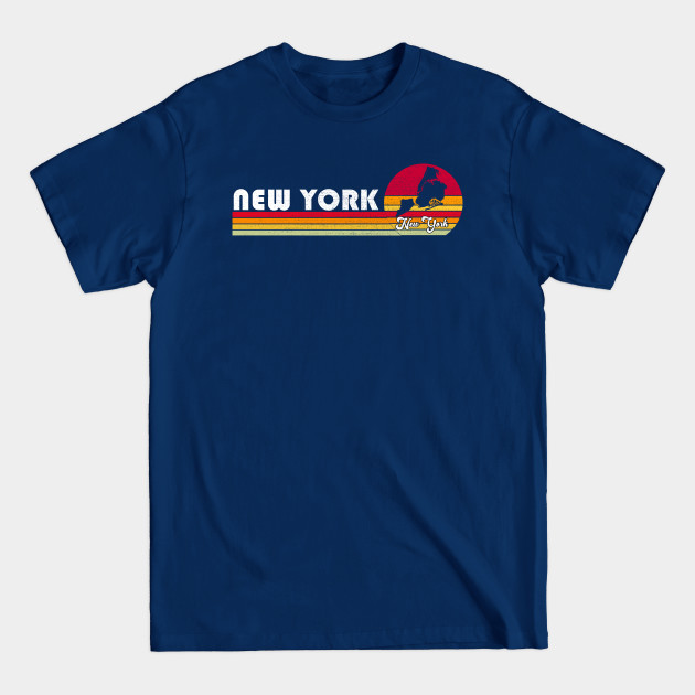Disover Classic 70s 80s Souvenir Vintage Retro New York NY Distressed - Vintage Retro New York Ny - T-Shirt