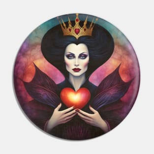 Evil Queen With Stolen Heart Pin