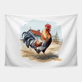 Colorful Rooster Tapestry