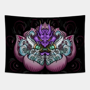 lotus (without glow) Tapestry