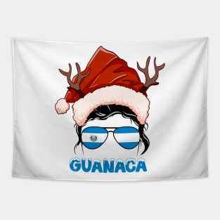 El Salvador girl, Guanaca Christmas gift , Regalo Navidad El Salvador Tapestry