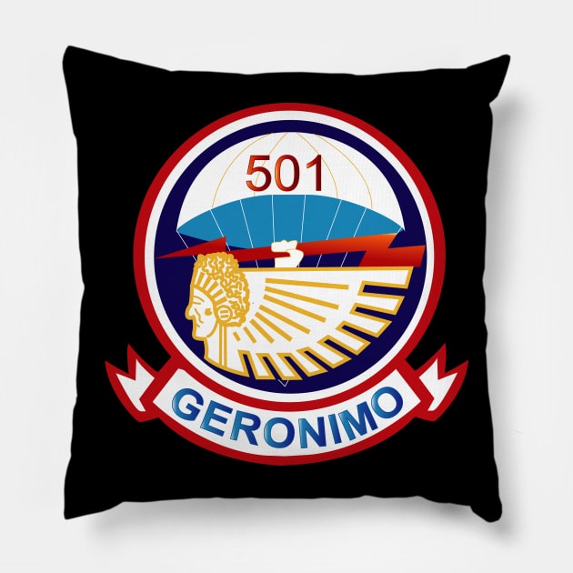 501 Parachute Infantry Regiment wo Txt Pillow by twix123844