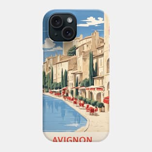 Avignon France Vintage Travel Poster Tourism Phone Case