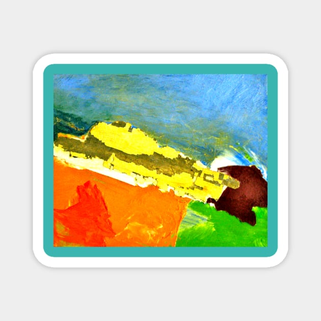 Old House Abstract Magnet by DonWillisJrArt