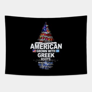 Christmas Tree  American Grown With Greek Roots - Gift for Greek From Greece Tapestry