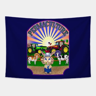 Permaculture funny farm Tapestry