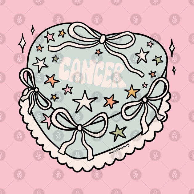 Cancer Heart Cake by Doodle by Meg