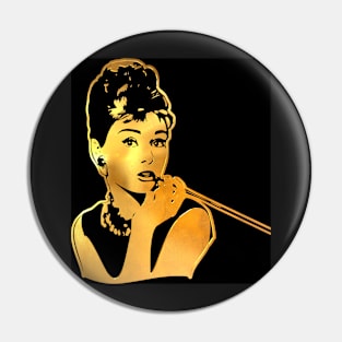 Audrey Hepburn | Gold Series | Pop Art Pin