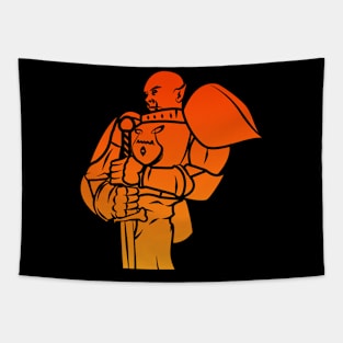 Orc Knight (Flame): A Fantasy Design Tapestry