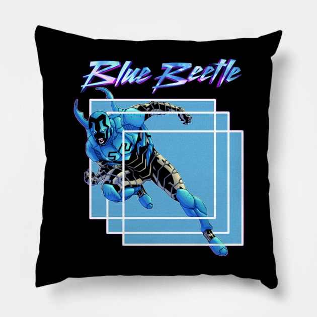 Beetles Pillow by ScribbleDrone