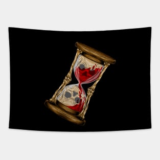 Skull hourglass Tapestry