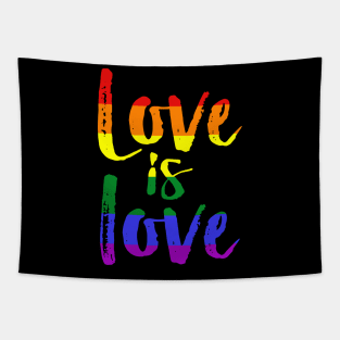 Love Is Love Gay Pride Lesbian LGBT Rainbow Funny Shirt Tapestry