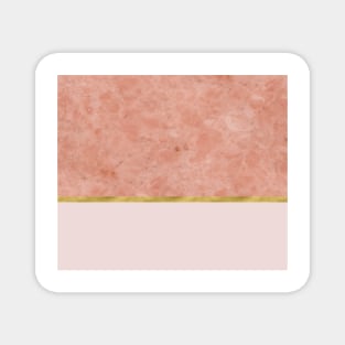 Ettore rosa on blush pink & gold Magnet