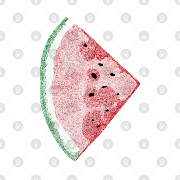 Watermelon Illustration by MickeyEdwards