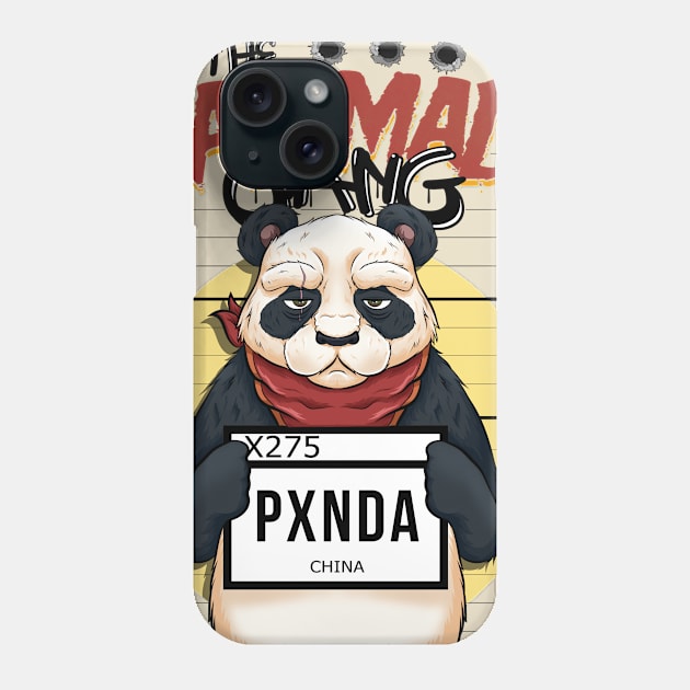 the animal gang panda urban style Phone Case by the house of parodies