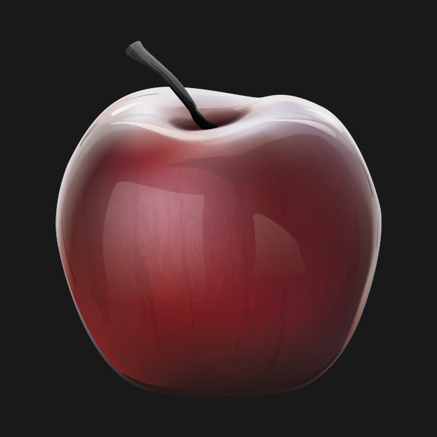 Shiny Red Apple by hobrath