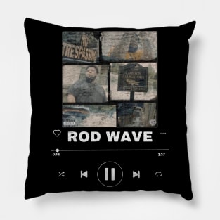 rod wave ghetto gospel Pillow