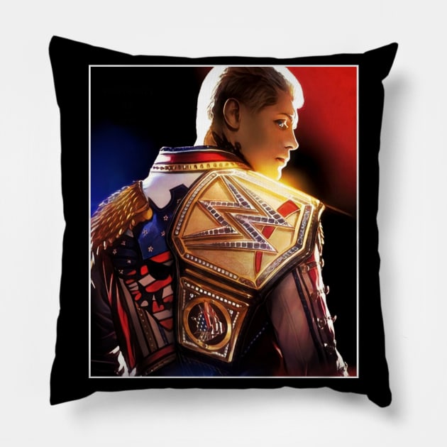 The Champion Cody Rhodes Pillow by FineAndDandy