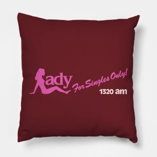 WADY "The Lady" Singles Station, Ft Lauderdale FL  / Defunct 80s Radio Station Pillow