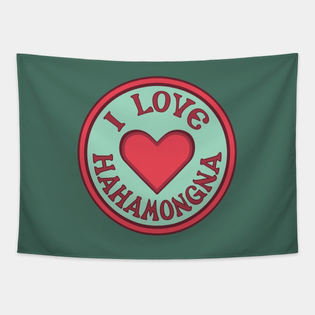 I Love Hahamongna Tapestry by Spatium Natura