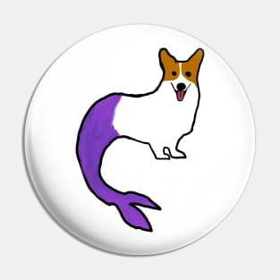 Mermaid Corgi Pin