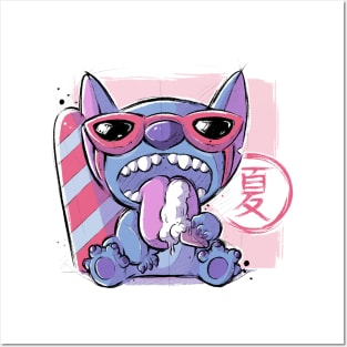 Stitch Ice Cream Poster for Sale by xMorfina