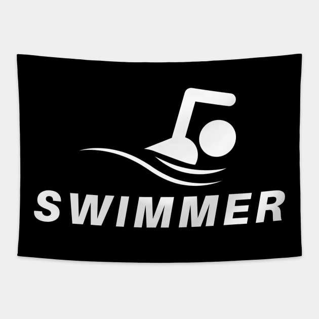 Swimmer - Gifts for Swimming Coaches or Fans Who Love to Swim Tapestry by tnts