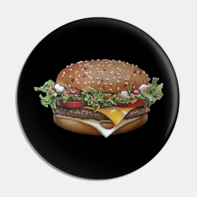 hamburger Drawing Pin by cristianvan