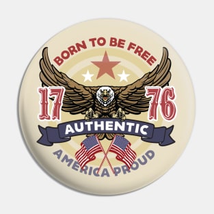 America Proud Pin