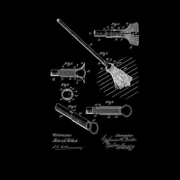 Mop Vintage Patent Drawing by TheYoungDesigns