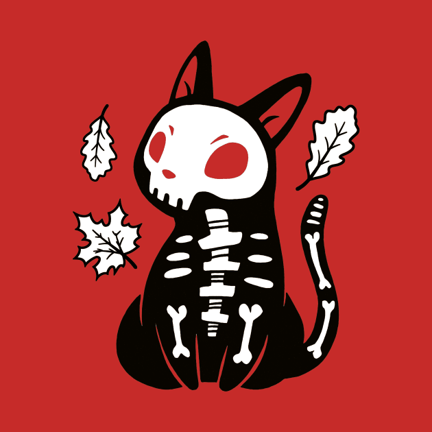 Skeleton Kitten by SarahJoncas