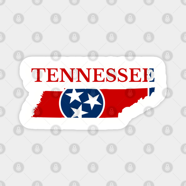 Tennessee Flag Map Tennessee Magnet Teepublic Au