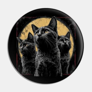 Cute Ninja Cats Pin