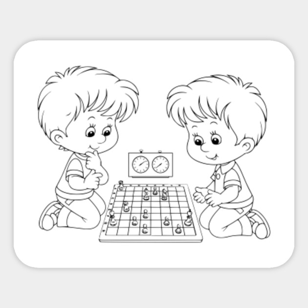 Limited Edition Exclusive Chess Coloring Book Dibujo Ajedrez Para Colorear 18 Comic Sticker Teepublic