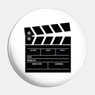 Clapper board director for filmmaking Pin