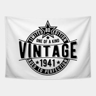80th vintage retro birthday gift idea for Brother Tapestry