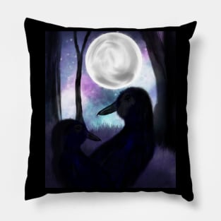 Ravens at night Pillow