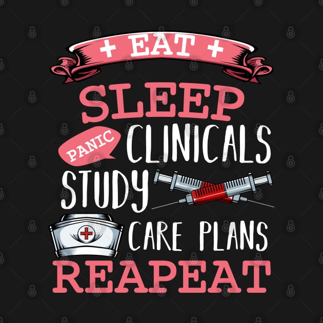 Nurse - Eat Sleep Nursing Repeat by Lumio Gifts