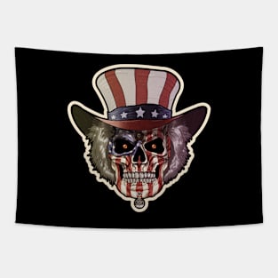 Uncle Sam Skull Tapestry