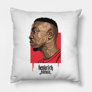 Kendrick Lamar portrait Pillow