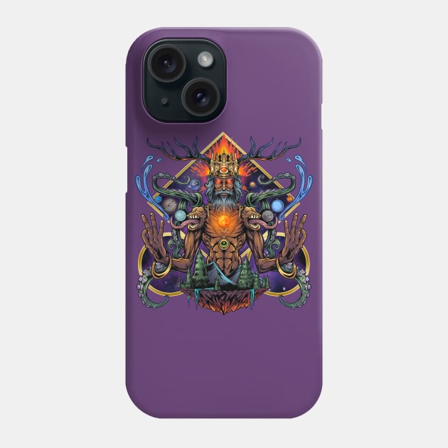 Psychedelic Meditating Mystic Phone Case by FlylandDesigns