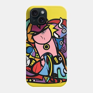 Graffiti Abstract Creatures Composition Phone Case