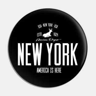 USA, America, New York Pin